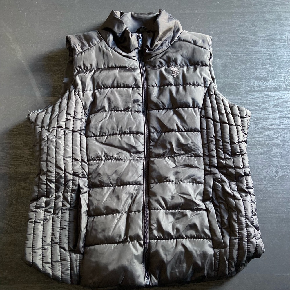 Large Black Zip-Up Vest from U.S. Polo Assn.